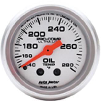 AutoMeter, Autometer Ultra-Lite Oil Temperature Gauge - Universal