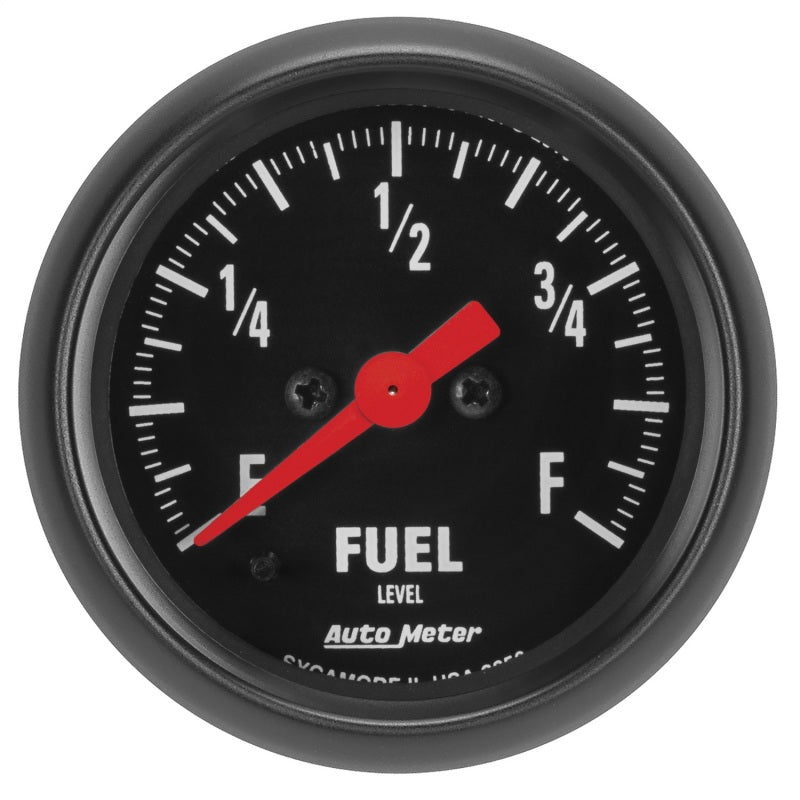 AutoMeter, Autometer Z Series 0-280Ohm 2-1/16in. Programmable Fuel Level Gauge Universal | 2656